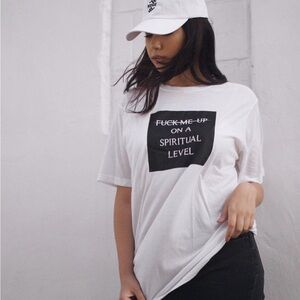 Boogiemade x Alison Wonderland FMUOASL white tee